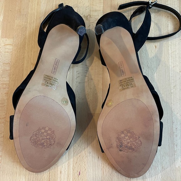 Vince Camuto "Jenika" Suede Ankle Strap 4" heels - Picture 8 of 11